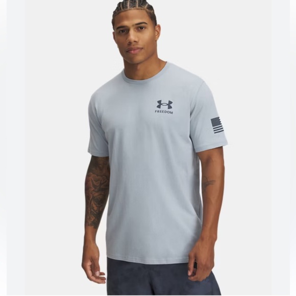 Under Armour gray Freedom Banner t-shirt, XL - Picture 1 of 8